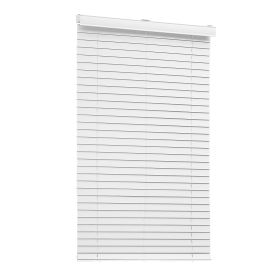 Faux Wood Blinds, 2" Slat, 34.5" W x 60" H, Cordless Window Blinds and Shades with Decorative Board, Easy to Clean and Simple Light Adjustment Faux Wood Blinds, 2" Slat, 34.5" W x 60" H, Cordless Window Blinds and Shades with Decorative Board, Easy to Clean and Simple Light Adjustment